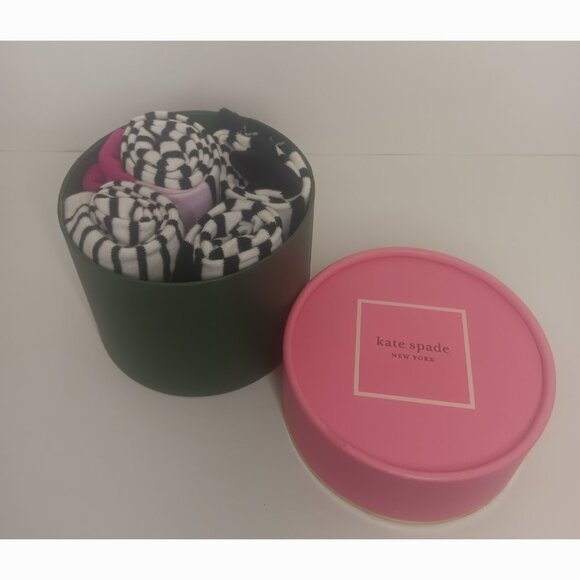KATE SPADE SOCKS / FOUR STRIPPED PAIR - Picture 4 of 4